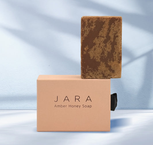 【JARA Amber Honey Soap 100g】九州大学との共同研究「菌に対する増殖阻害試験」済みWILD JARA HONEY使用。