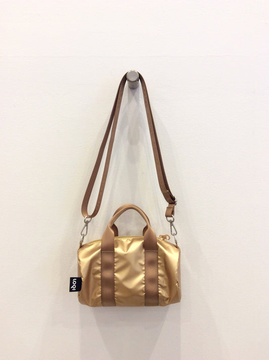 【LOQI】SMALL WEEKENDER/Metallic gold