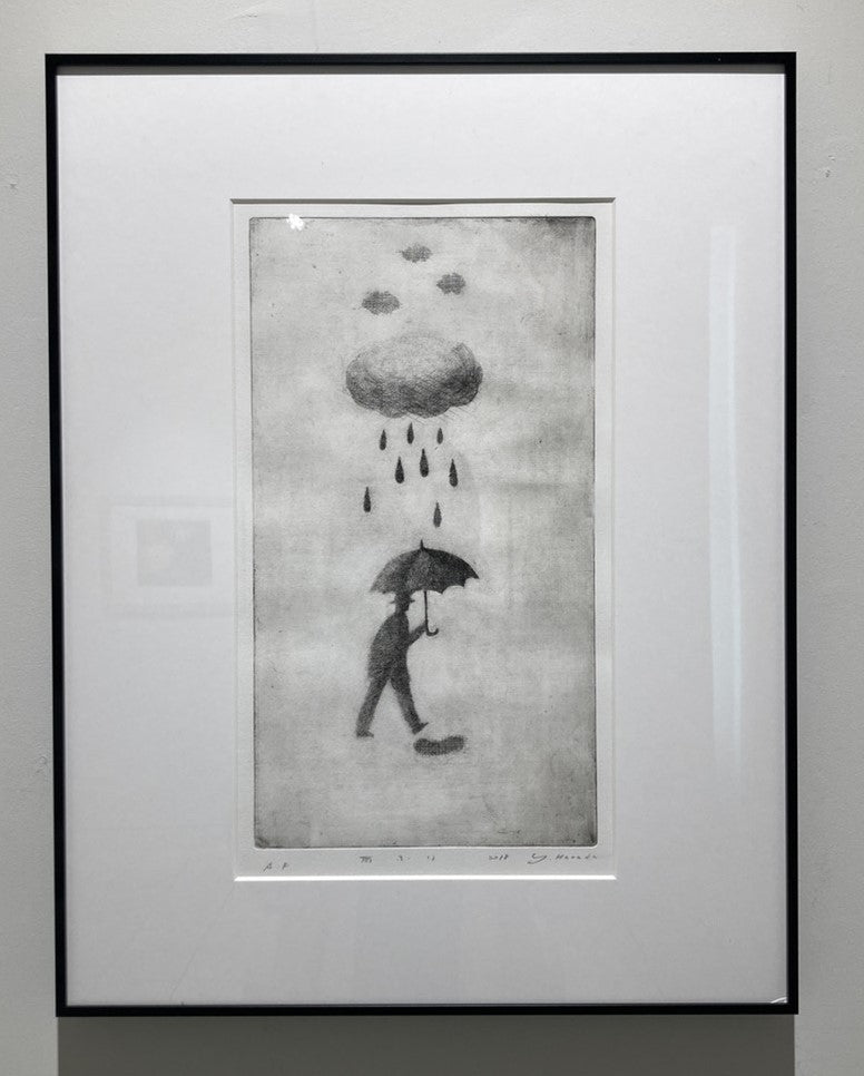 【雨ふり】430mm×550mm 原田ユウコ