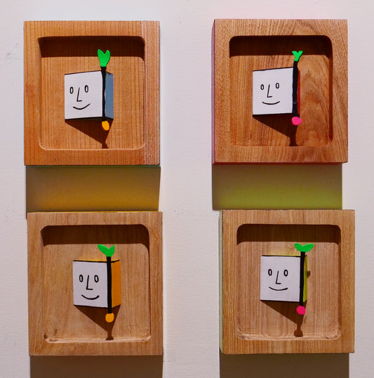 【ENISHI CUBE 壁掛け セット※箱付き】小川徹也