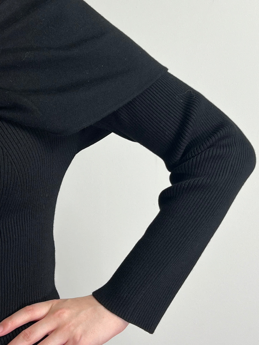 【DOUBLE STANDARD CLOTHING】ニット(ブラック)