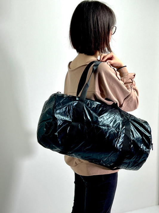 【LOQI】ARTIST Weekender Quilted HVASS&HANNIBAL(Black/Grid)※リバーシブル