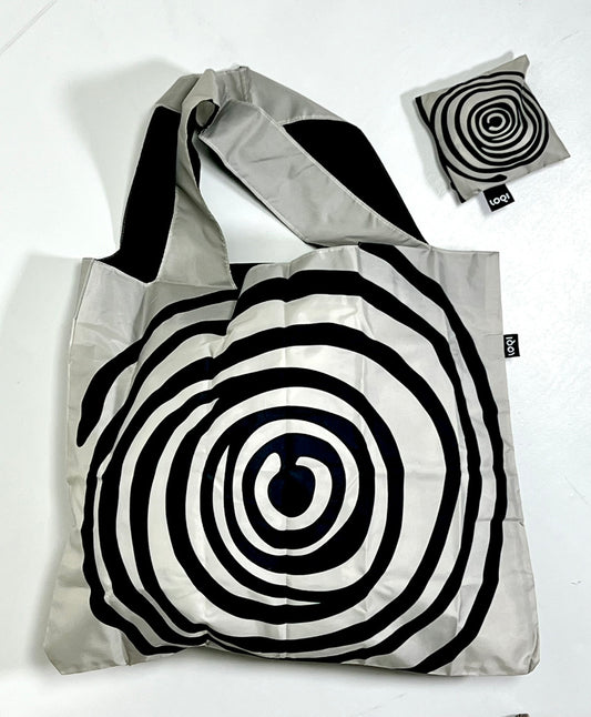 【LOQI】MUSEUM Collection LOUISE BOURGEOIS Spirals Black Recycled Bag LB.SB