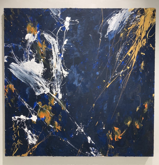 【夕月夜】中島美紀(900mm×900mm×30mm)