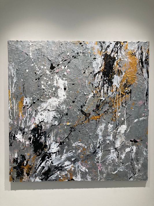 【月魄】中島美紀(1000mm×1000mm×1000mm×27mm)