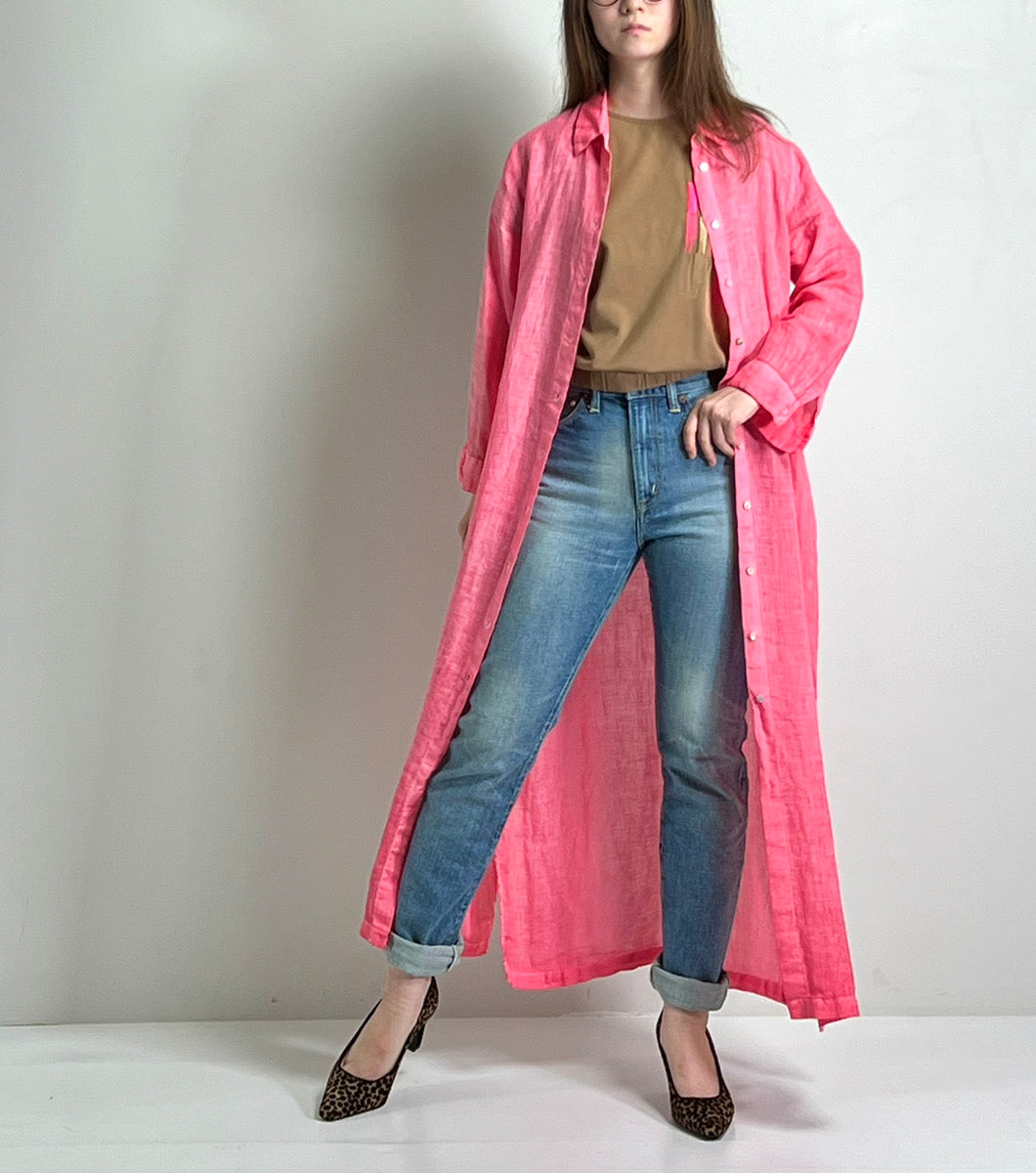 【HERNO】インターロックジャージTシャツ(ブラウン)