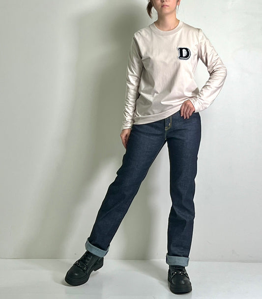 【DOUBLE STANDARD CLOTHING】DワッペンTシャツ(グレージュ)