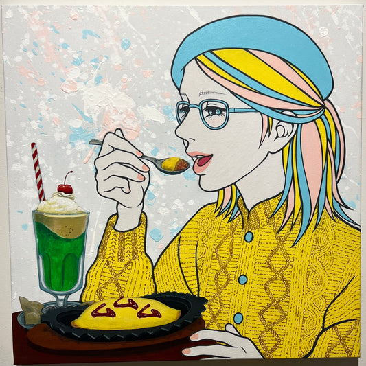 「喫茶ムムム オムライス&クリームソーダ」 大森かずえ