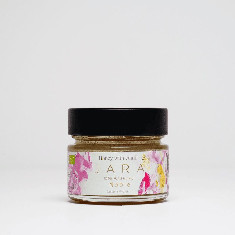 【JARA HONEY NOBLE】オーガニック 発酵ジャラハニー|ワイルドハニー|天然はちみつ|粉砕巣入りはちみつ|コールドプレス