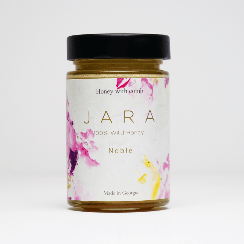 【JARA HONEY NOBLE】オーガニック 発酵ジャラハニー|ワイルドハニー|天然はちみつ|粉砕巣入りはちみつ|コールドプレス