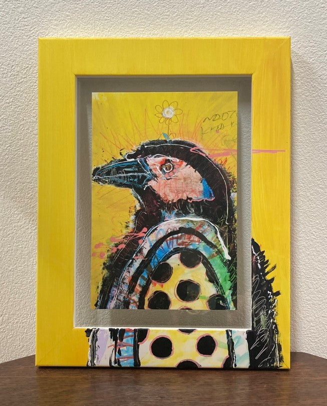 ※sold※【北村直登】オリジナルペイントフレーム ペンギン イエロー