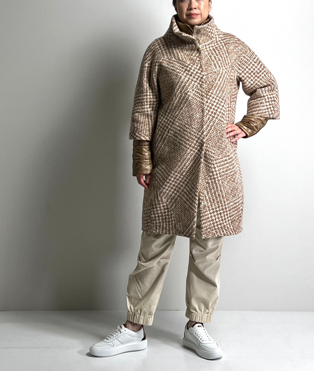 【HERNO(ヘルノ)】モノグラムコートシューズ(ホワイト)