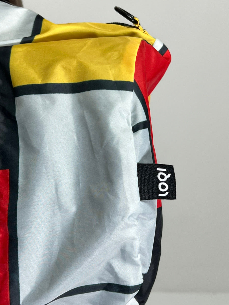 【LOQI】MUSEUM Collection PIET MONDRIAN Composition with Red,Yellow,Blue an Black Recycled Weekender WE.PM.CO