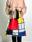 【LOQI】MUSEUM Collection PIET MONDRIAN Composition With Red,Yellow,Blue and Black Recycled bag PM.CO.R