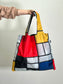 【LOQI】MUSEUM Collection PIET MONDRIAN Composition With Red,Yellow,Blue and Black Recycled bag PM.CO.R