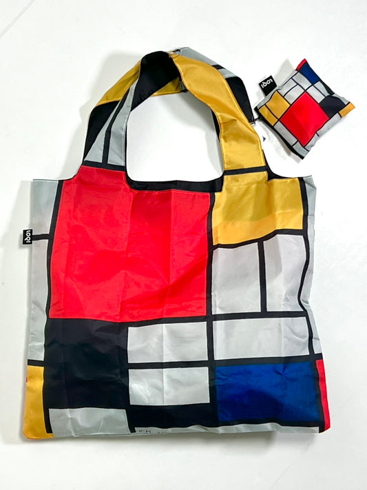 【LOQI】MUSEUM Collection PIET MONDRIAN Composition With Red,Yellow,Blue and Black Recycled bag PM.CO.R