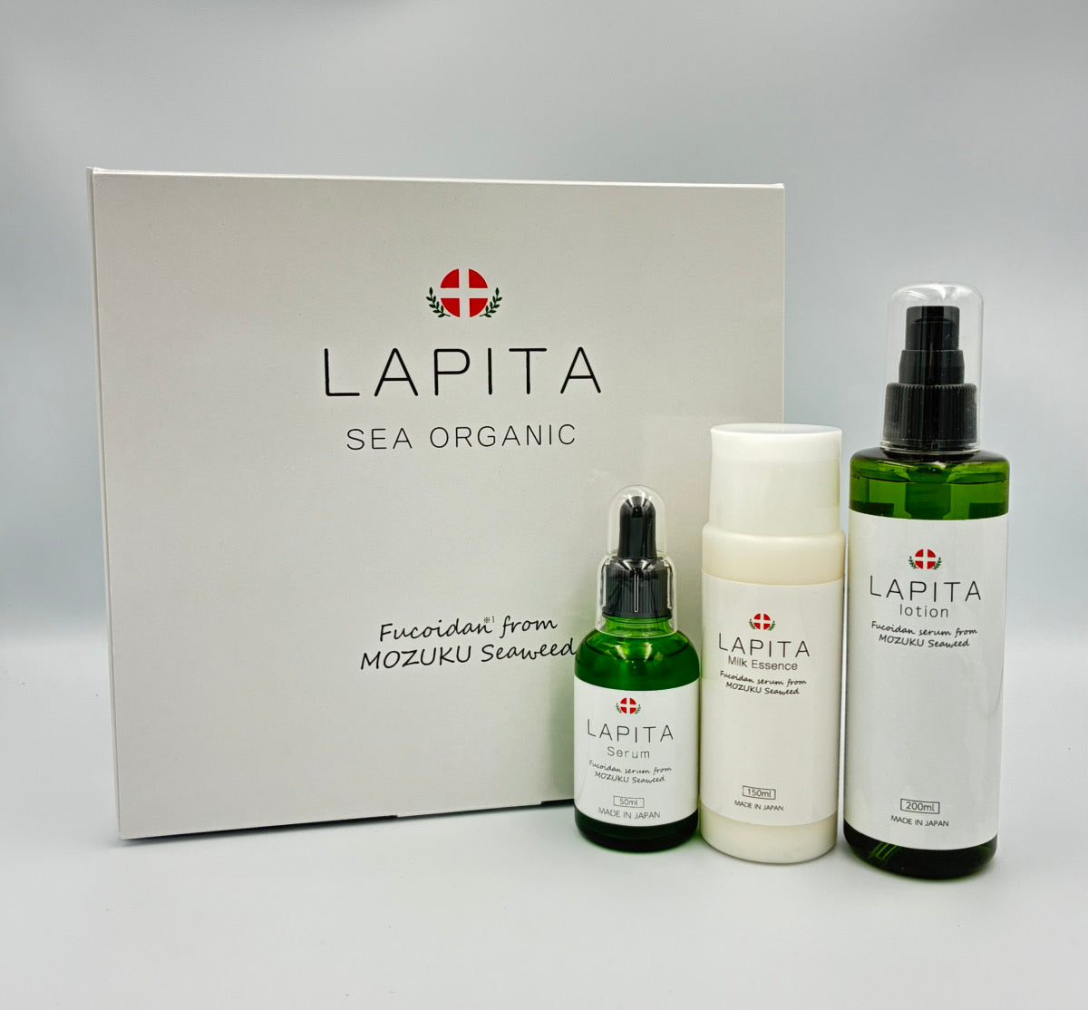 LAPITA（ラピタ）3点BOX｜保湿ローション200ml｜美容セラム50ml｜ミルクエッセンス（乳液）150ml