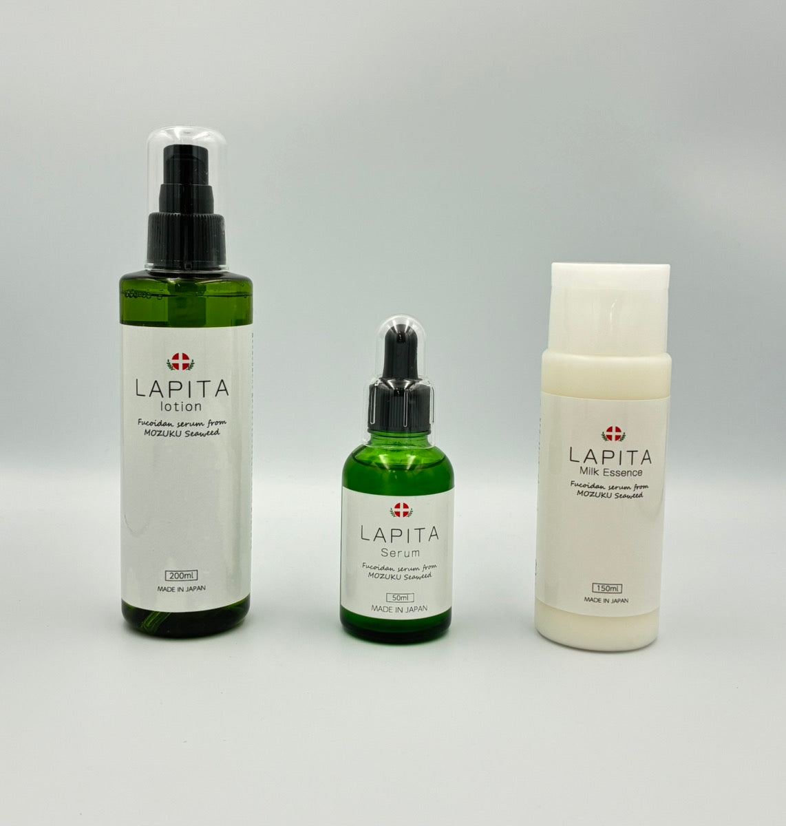 LAPITA（ラピタ）3点BOX｜保湿ローション200ml｜美容セラム50ml｜ミルクエッセンス（乳液）150ml