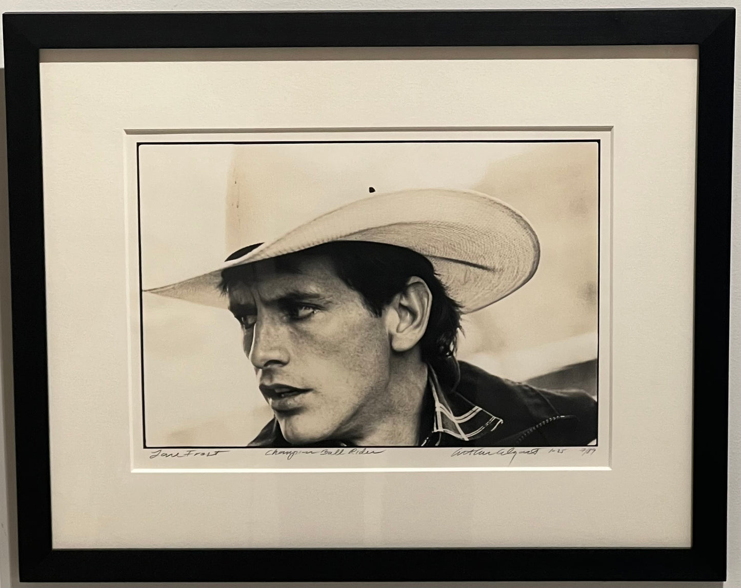 RO-006【Lane Frost, Champion Bull Rider, Cheyenne, WY,1989】Arthur Elgort