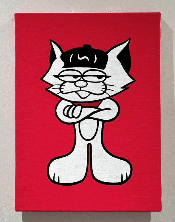 【PAINTER CAT】RED 333mm×242ｍｍ